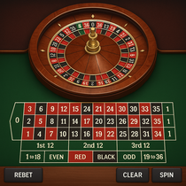 SlotsDJ - Roulette Table Game - European and American