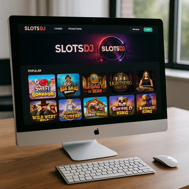 SlotsDJ Casino - Desktop Platform Interface - Easy Navigation