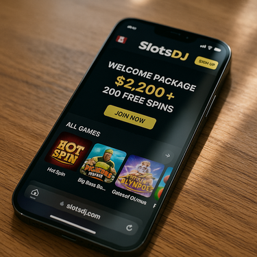 SlotsDJ Casino - Mobile Gaming Platform - Smartphone and Tablet Compatible
